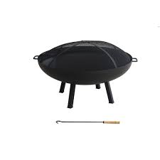 With wood fires off the table, cocco says there is a legal option: Hampton Bay Windgate 40 Inch Dia Round Steel Wood Burning Fire Pit With Spark Guard The Home Depot Canada