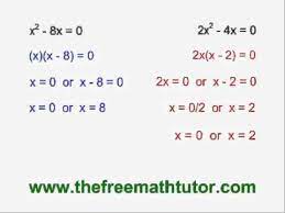 Solve A Quadratic By Factoring Common