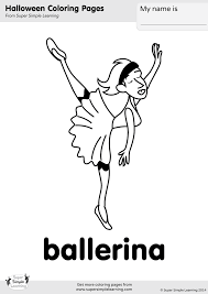 Printable ballerina coloring pages for girls coloringstar. Ballerina Coloring Page Super Simple