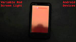 red screen light for android devices