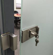 frameless glass sliding door hook lock