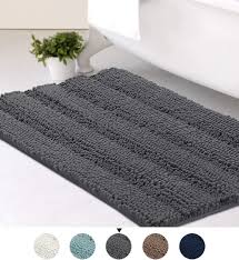luxury chenille bathroom rug pad