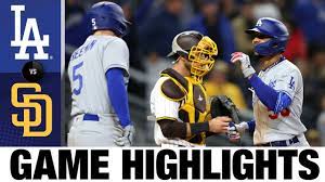 Dodgers vs. Padres Game Highlights (4 ...