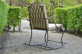 Country Green Metal Rocking Chair