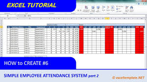 how to create a simple excel employee