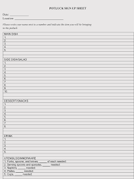 Blank Volunteer Sign Up Sheet Templates For Microsoft Word