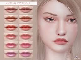 matte glossy lipstick the sims 4