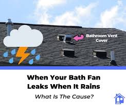 is your bathroom exhaust fan leaking