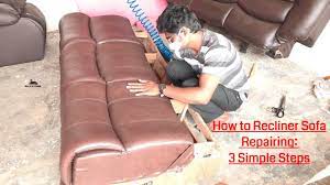 how to leather recliner sofa making