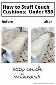 how to stuff saggy couch cushions