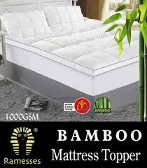 luxury 1000gsm bamboo mattress topper