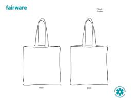 Design Template Reusable Tote Bag Fairware