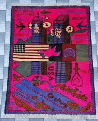 afghan handmade rug 9 11 design war rug