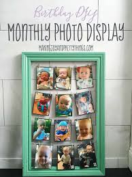 monthly photo frame birthday diy