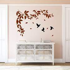 Living Room Branch Red Wall Sticker