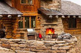 cabin patio rustic cabin log homes