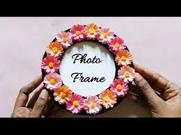 how to make a round photo frame you