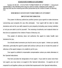 free new mexico power of attorney forms