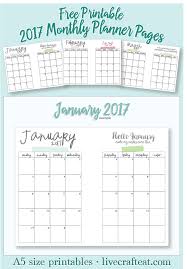 What's more, the technology is accelerating at an exponential. Free Printable A5 2017 Monthly Calendars Live Craft Eat