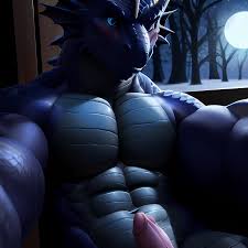 Anthro Dragon Male Solo Abs Cum Dripping Muscular Dragon Penis Genital Slit  Furry Sitting Realistic Scales Detailed Scales Textu, 1866395021 