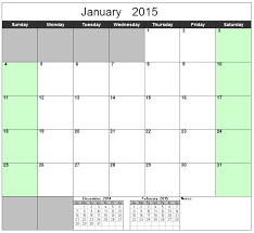 Free Excel Calendar Template Yearly Monthly 2015 2016 2017 Etc