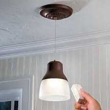 It S Exciting Lighting Oil Rubbed Bronze Battery Operated 24 Led Ceiling Mount Pendant With Frosted Glass Shade Iel 2891 The Home Depot Adjustable Pendant Light Battery Lights Battery Operated Lights