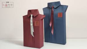 manly shirt style gift wrapping ideas