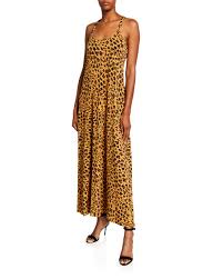 Leopard Print Jersey Maxi Dress