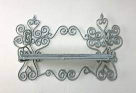 Wrought Iron French Wall Shelf For