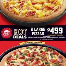 Contactless delivery and take away is available via www.pizzahut.com.my or the pizza hut. Hot Deals Pizza Promo By Pizza Hut Loopme Philippines