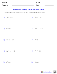 Quadratics Algebra Quadratic Functions