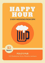 Customize 171 Happy Hour Flyer Templates Online Canva