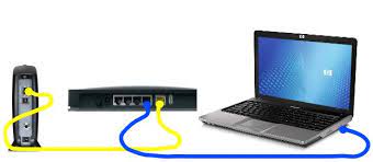 Locate the ethernet cable (1) that connects your computer to the modem. Manual Configuration Of A Router For Dsl Internet Service With A Bridged Modem Pppoe Answer Netgear Support