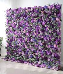 Custom Noble Purple Flower Wall