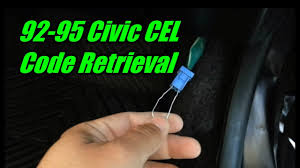1994 Honda Civic Check Engine Light Code Retrieval Tutorial