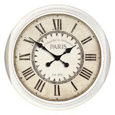 French text and large black numbers add a bold element to. 22 In White Beaded Paris Clock At Home