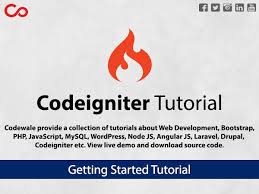 codeigniter tutorials codewale com