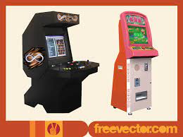 arcade game machines vector art