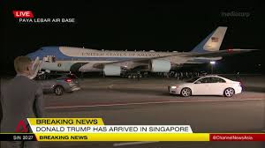 Military airbase of the republic of singapore air force. Trump Arrived At Paya Lebar Airbase On Air Force One On Sunday Evening June 10 Youtube