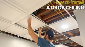 Drop Ceiling Installation In Basement