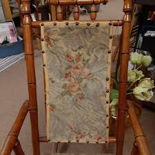 antique platform carpet rocking chair