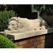 Outdoor Sleeping Lion Statue
