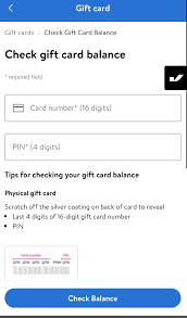 balance on a walmart gift card