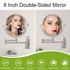 telescopic bathroom makeup mirror