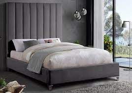 Brilliance Plush Velvet Fabric Bed