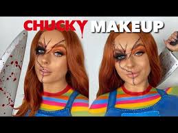 chucky glam makeup tutorial halloween