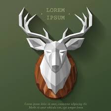 Stag Head Vector Art Stock Images