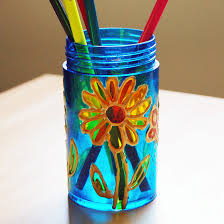 Stained Glass Jars Kids Crafts Fun