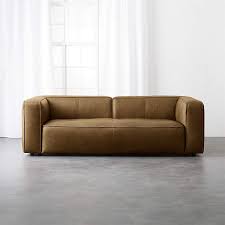 Lenyx Saddle Brown Leather Sofa