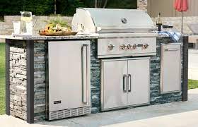 Gas grill, smoker, charcoal grill, this one does it all and looks good too. 3 Solid Prefab Outdoor Kitchen Island Kits For Your Home